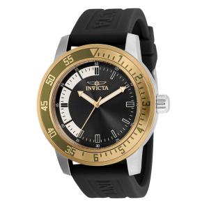 Relógio Masculino de Quartzo Especializado, Invicta 35682, Preto, Prata e Dourado