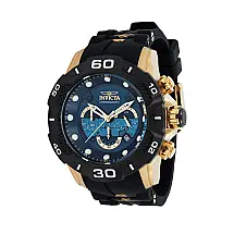 Relgio masculino Speedway - 50,5 mm. Ouro. Preto 36682