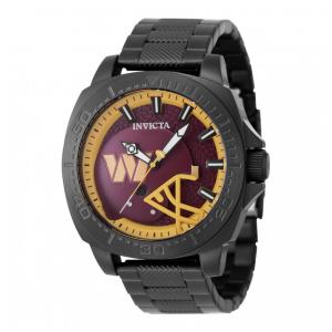 Relógio Masculino Invicta NFL Washington Commanders 46mm, Preto ZG47882