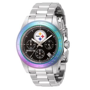 Relógio Masculino Invicta NFL Pittsburgh Steelers 40mm, Caixa de Aço ZG44982