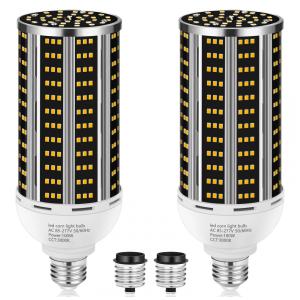 Lâmpada de Milho LED 100W 2 unidades, Luz Branca Quente 3000K Equivalente a 1000W, Base Média E26/E39, 14200LM, para Áreas Amplas,YANYCN