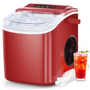 Máquina de Gelo até 11 kg em 24H Portátil, 110v, COWSAR, Vermelho