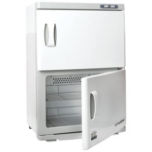 Aquecedor de Toalha Elétrico Duplo com Bandeja Coletora de Água e 4 Prateleiras em Aço Inoxidável para 48 Toalhas Faciais, 110V