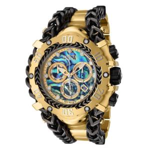 Reserva Gladiador Swiss Ronda Z60 Calibre Relgio masculino com mostrador Abalone - 58,3 mm. Ouro. Preto 42092
