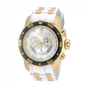 Relógio Pro SCUBA Masculino - 48mm. Ouro. Branco 20292