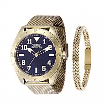 Relógio Masculino Invicta Specialty 45mm, Banhado a Ouro com Conjunto de Pulseiras 48292