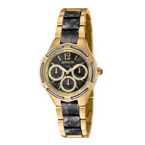 Relgio feminino anjo - 35 mm. Ouro. Preto 40392