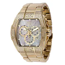 S1 Rally 1,41 quilates diamante suíço Ronda 5050.E calibre relógio masculino com mostrador de madrepérola - 44 mm. Ouro