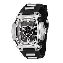 Relgio unissex NFL Las Vegas Raiders - 40 mm. Ao. Preto 42892