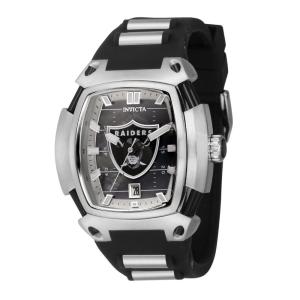 Relgio unissex NFL Las Vegas Raiders - 40 mm. Ao. Preto 42892
