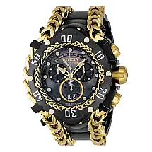 Relgio masculino Reserve Gladiator Swiss Ronda 8040.N calibre com mostrador em madreprola - 58,3 mm. Ouro. Preto 36892