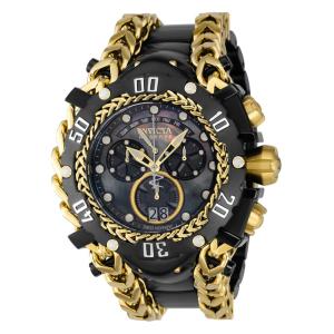 Relgio masculino Reserve Gladiator Swiss Ronda 8040.N calibre com mostrador em madreprola - 58,3 mm. Ouro. Preto 36892