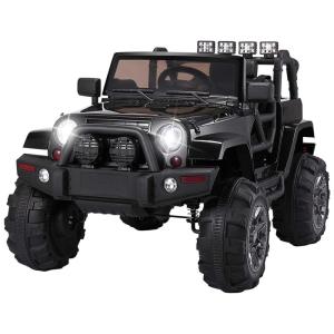 TOBBI Carro, Carrinho Elétrico 1 Assento 12V, com Luzes de LED e Controle Remoto, Rosa