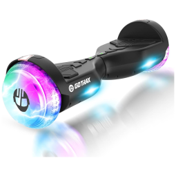 Hoverboard com Luz LED, Alto Falante Musical, Velocidade de 9km/h e Alcance até 9 km, para Crianças e Adolescentes até 80 kg, 110V 250W