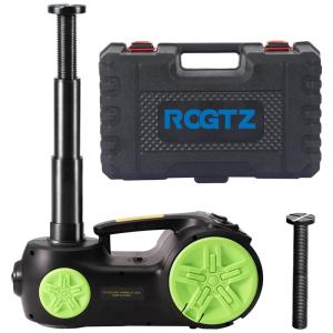 Macaco Elétrico Automotivo 12V até 3 Toneladas com Kit de Emergência, ROGTZ, Amarelo