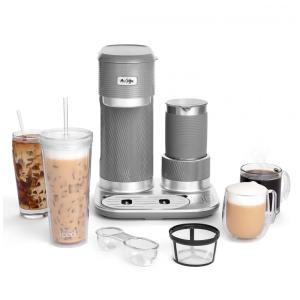 Máquina de Café Expresso 4 em 1 Mr. Coffee com Espumador de Leite Embutido, 110V Cinza