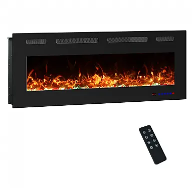 Lareira Elétrica Kentsky 107x45cm 1500W
