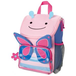 Mochila Escolar Infantil 3D Skip Hop Borboleta para Crianças, Rosa