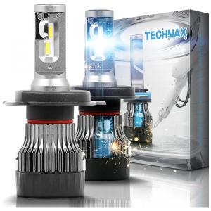 Lâmpada Automotiva H11 LED 10000lm 6500K Frio Tamanho Mini H8 H9, TECHMAX, Branco