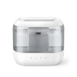 Umidificador 4L com Luz Noturna, Ultras Silencioso de 28 dB e Difusor de Óleo para Ambientes até 27m2, 110V 26W, Dreo HM311, Branco e Cinza