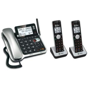 Telefone sem Fio com 2 Aparelhos, ATT CL84202, Preto