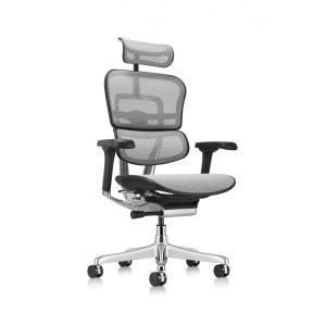 Cadeira de Escritório Executiva Ergonômica Giratória e Ajustável com Apoio 3D, ERGOHUMAN ME7ERG GREY, Cinza