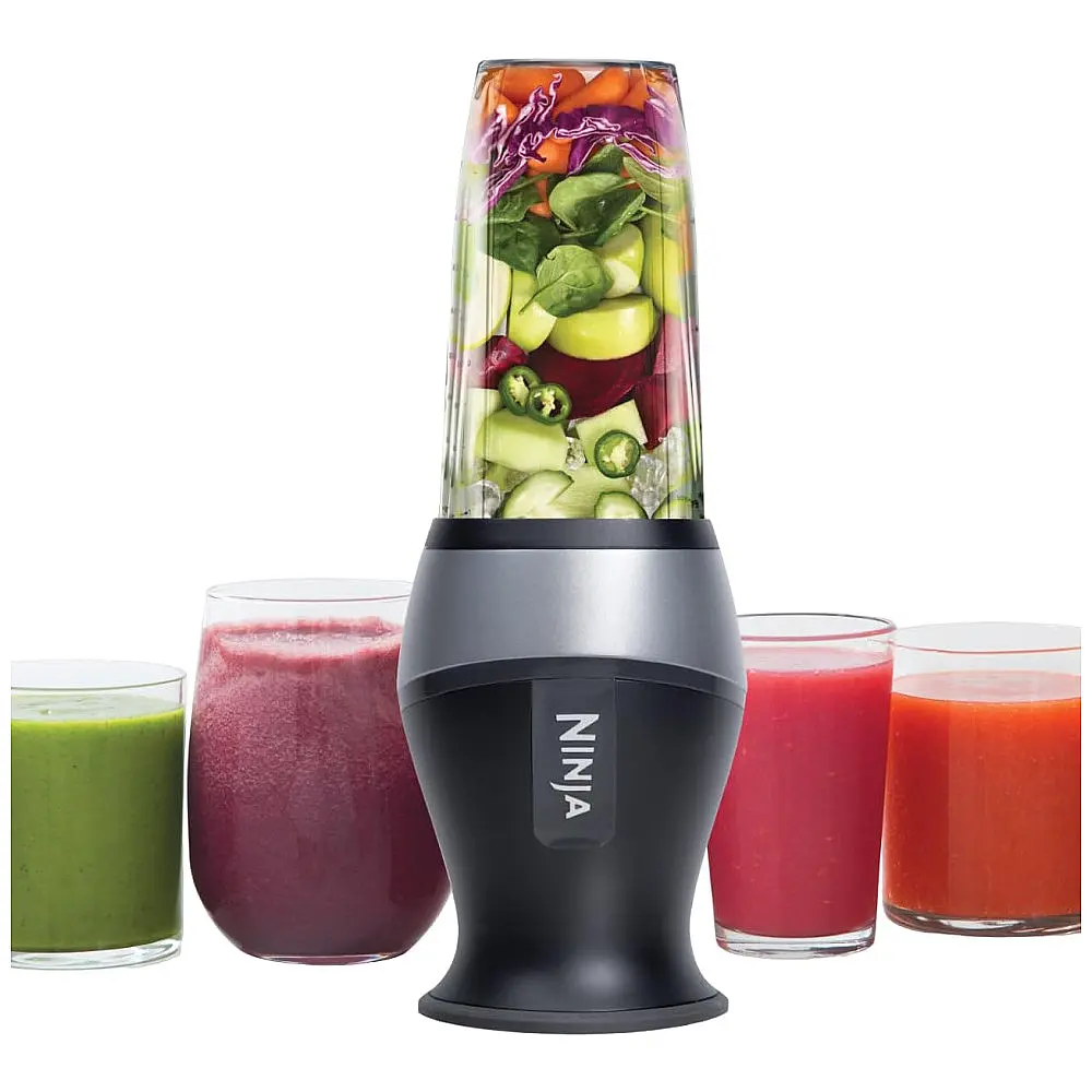 Liquidificador Pessoal Ninja QB3001SS Preto 473 mL 700W 2 Copos Tecnologia Pulse 120V