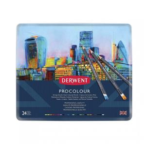Kit Lápis de Cor Profissional com Estojo 24 peças, Derwent 2302506