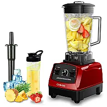 Liquidificador de Bancada 2L, 1500W, á Prova de Som, CRANDDI KND YL 010 R New, Vermelho