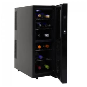 Koolatron Urban Series Refrigerador de Vinhos 12 Garrafas Dual Zone Refrigerador Termoelétrico de Vinho Adega de Vinho Independente para