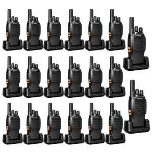 Rádio Comunicador Walkie Talkie Retevis H-777 Rádio Bidirecional, de Longo Alcance, Recarregável, Mão Livre, Base de Carregamento