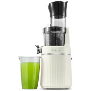 Centrífuga de Frutas com Função Reversa para Alto Teor de Nutrientes, 110V 200W, Aobosi, Creme