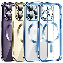 Capa para Iphone 14 Pro Max de Alta Resistencia e Magnética, DOSNTO, Prata