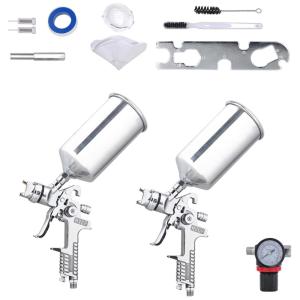 Pistola de Pintura Pulverizadora 1L em Aço Inoxidável, YESCOM 31VLP004 ES 10, Prateado