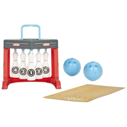 Pista de Boliche Infantil com Organização dos Pinos Automática para Crianças de 3 a 6 Anos, LITTLE TIKES 655159OC, Vermelho