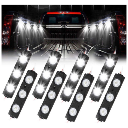 Luz LED Automotiva Decorativa Interna Externa 8 Peças à Prova Dágua Marcador Lateral