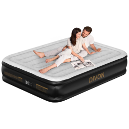 Colchão de Ar DIVON Full 38cm com Bomba Integrada, Colchão Inflável Full Ondulado, Inflação e Deflação Rápidas em 3 Minutos, Cama de Ar para