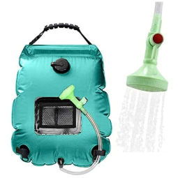 Chuveiro Portátil 20L com Bomba a Pressão e Mangueira para Acampamento, WEIYII, Verde