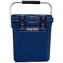 Cooler Térmico Portátil 16 Litros com Alça e Porta Copos, CAMP ZERO, Azul Escuro