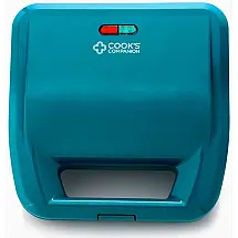 Cooks Companion Máquina de Waffle Antiaderente 2 Fatias, 750W, 110V, Azul Turquesa