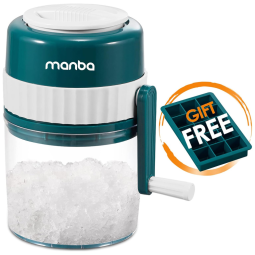 Máquina de Raspadinha Triturador de Gelo Portátil, 110v, MANBA MA1001, Verde