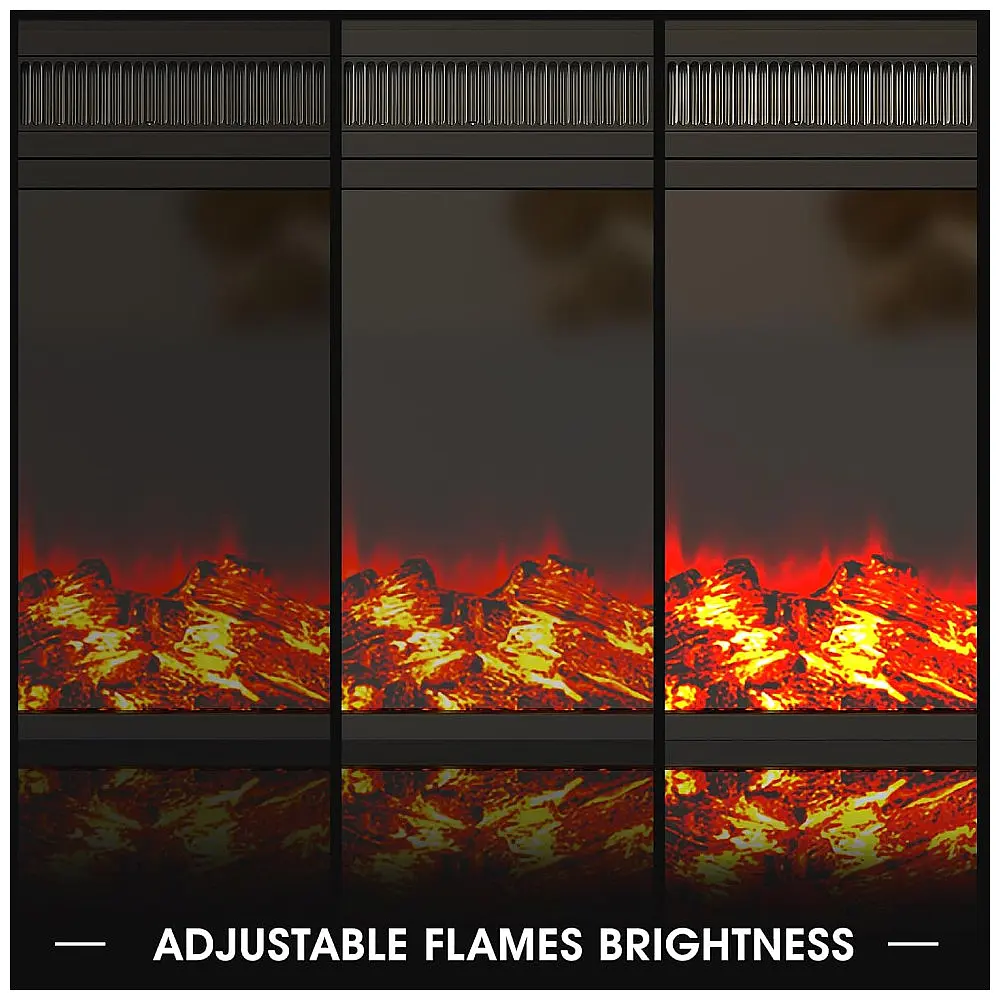 Lareira Elétrica Vabches 60x45cm 1500W Chamas LED Touch Embutir 110V — foto 3
