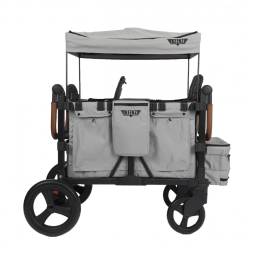 Carrinho de Passeio Dupla Keenz VYOO Cinza com 5 Posições de Assento e Rodas