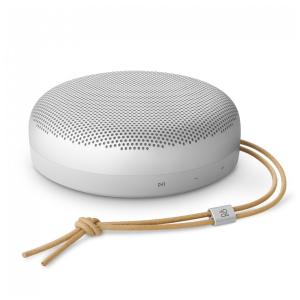 Caixa de som Bluetooth portátil Bang & Olufsen Beosound A1 3ª geração cinza claro IP67 som 360° 60W 24h bateria