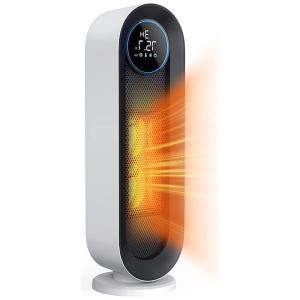 Aquecedor Elétrico de Cerâmica com 3 Modos e Painel de LED, 1500W 110V, Daxiga, Branco