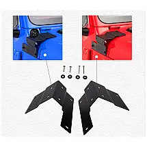 Farol de Milha LED Off Road Suporte de Montagem no Capô 7cm, MFC For Jeep Wrangler, Preto