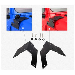 Farol de Milha LED Off Road Suporte de Montagem no Capô 7cm, MFC For Jeep Wrangler, Preto