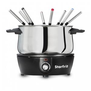 Panela de Fondue Elétrica com 6 Garfos Aço Inoxidável, 1500W, 110v, STARFRIT 024700 004 0000, Cinza