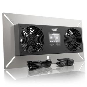 Ventilador com Controle de Temperatura e Umidade, 6,8 m, min, 115V, ALORAIR, Prata e Preto