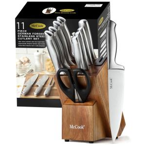 Conjuntos de Facas 11 Peças, MCCOOK, Prateado